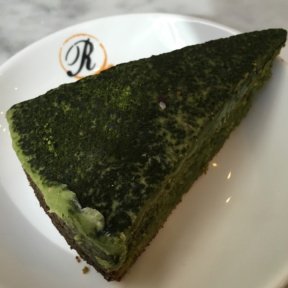 Gluten-free matcha cake from Ramini Espresso Bar